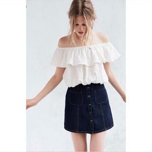 UO ruffle off the shoulder top